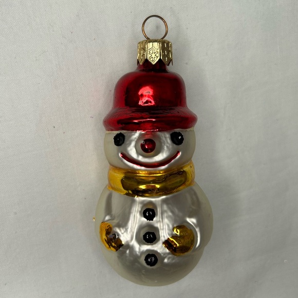 6 Classic Vintage Glass Christmas Ornaments. Possibly made in Poland or Germany - Picture 8 of 8